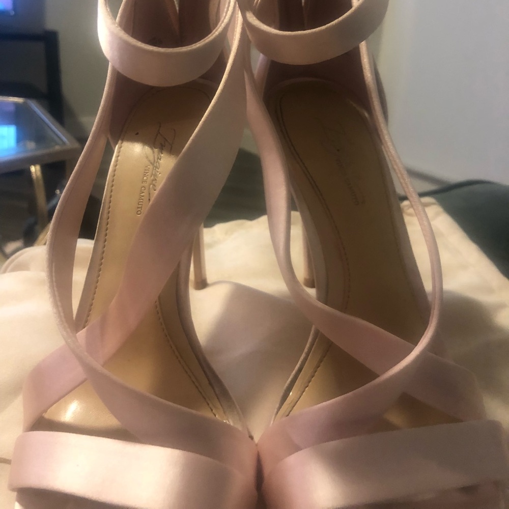 Vince Camuto satin heels